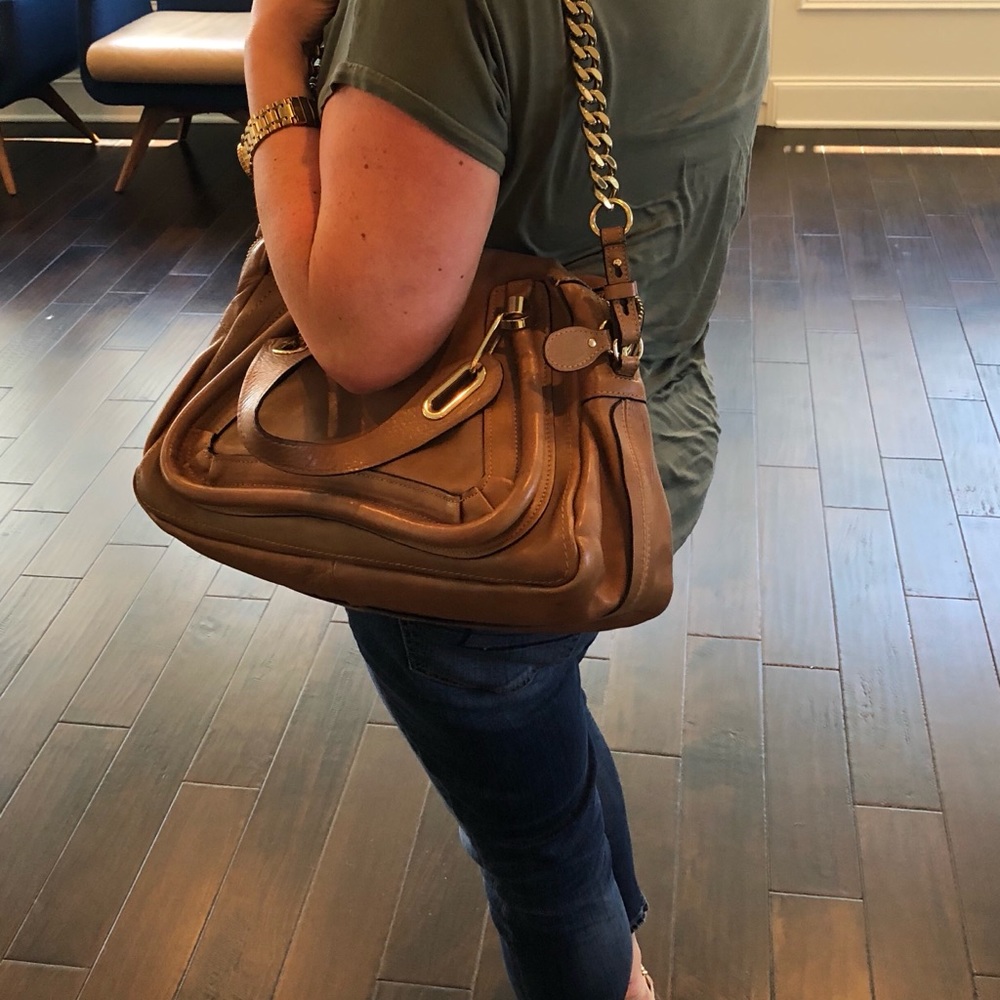 Chloe Tan Leather Satchel - Picture 5 of 5